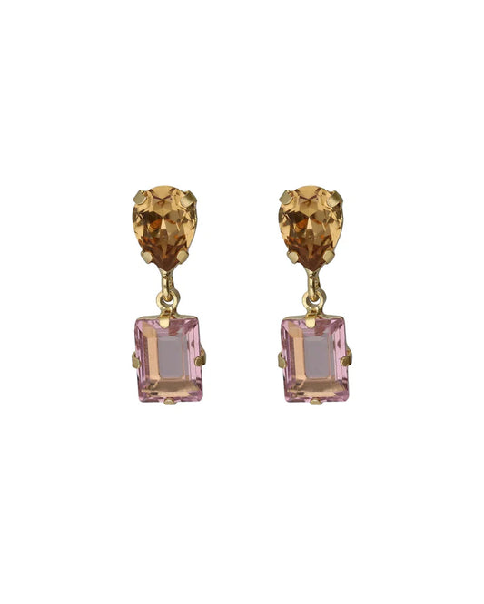 Pendientes Cortos Cristal Victoria Cruz