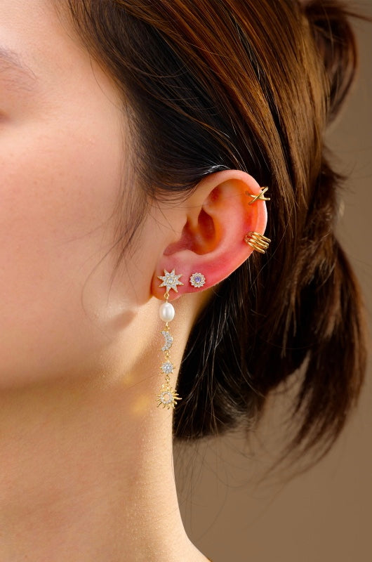 Pendientes largos Perlas