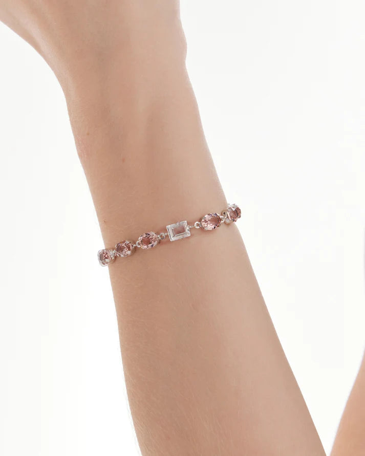 Pulsera Cristal Rosa Vintage Victoria Cruz