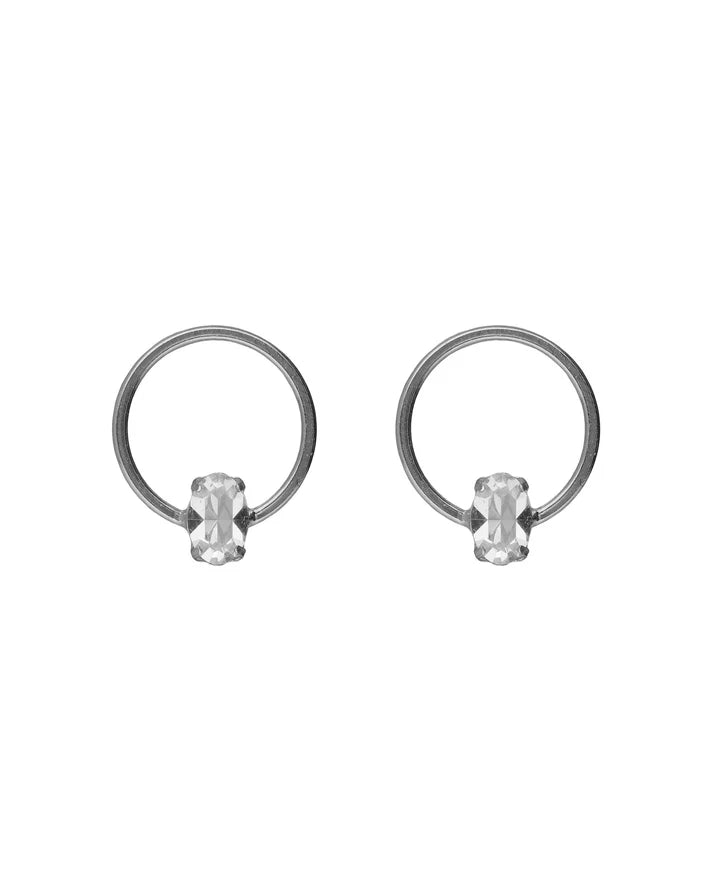 Pendientes Circulo con Cristal Victoria Cruz