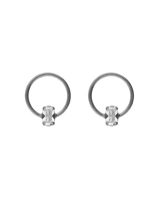 Pendientes Circulo con Cristal Victoria Cruz