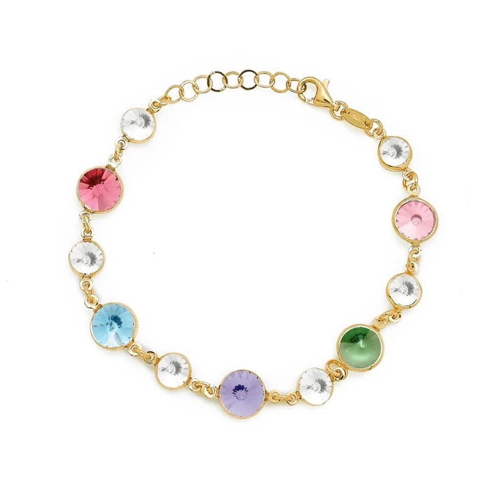 Pulsera cristales colores VC