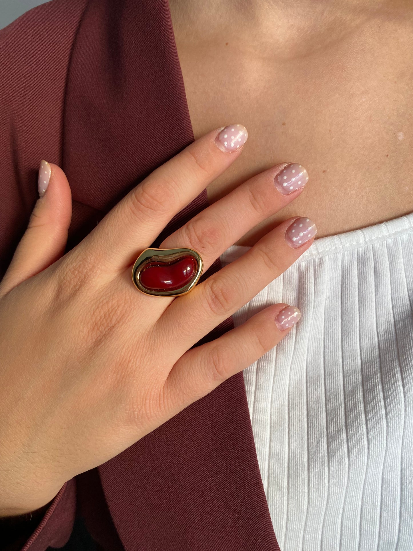 Anillo Carlota Burdeos PERTEGAZ