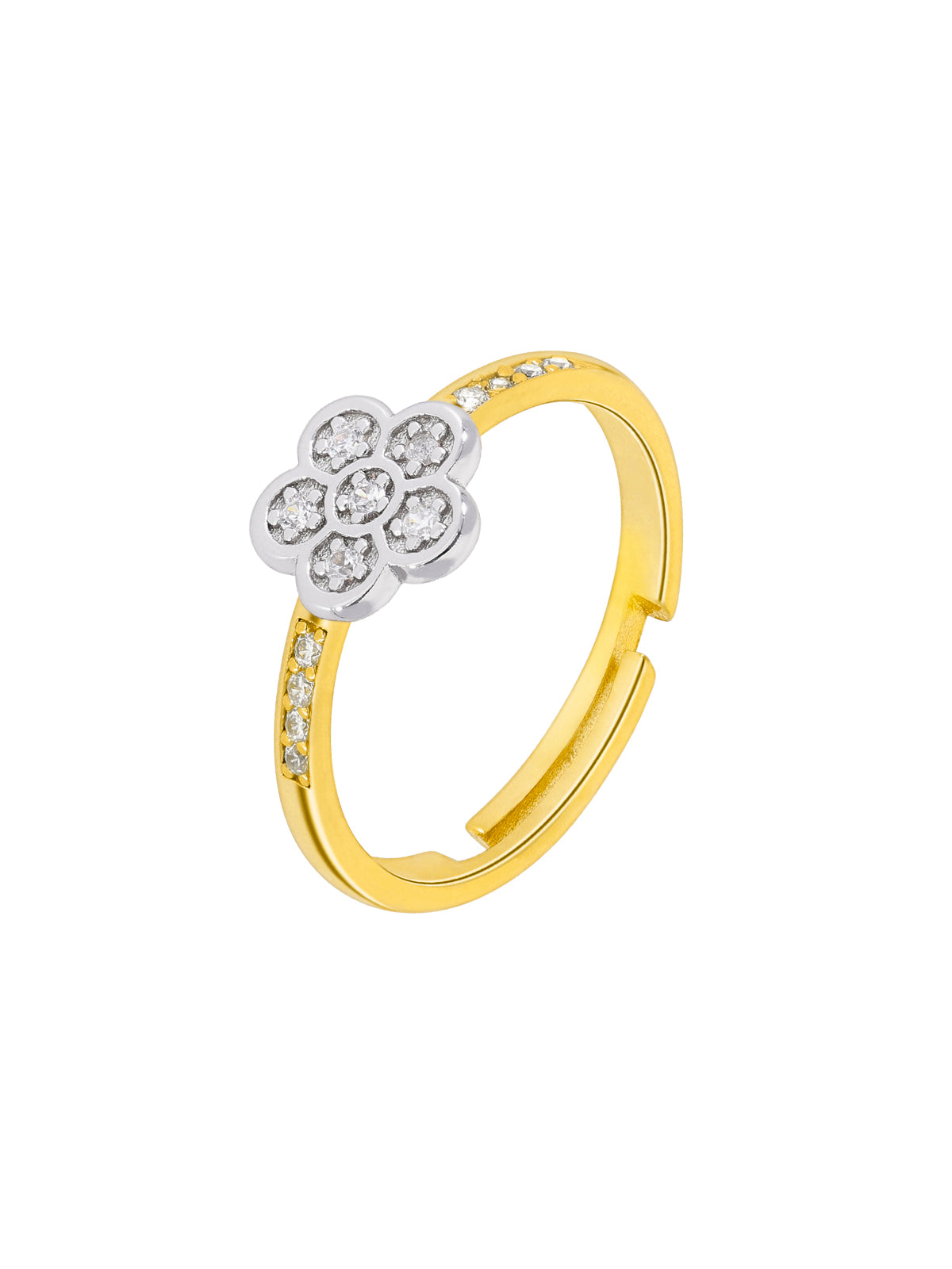 Anillo Flor circonitas