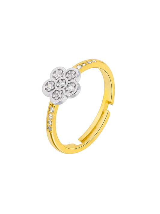 Anillo Flor circonitas