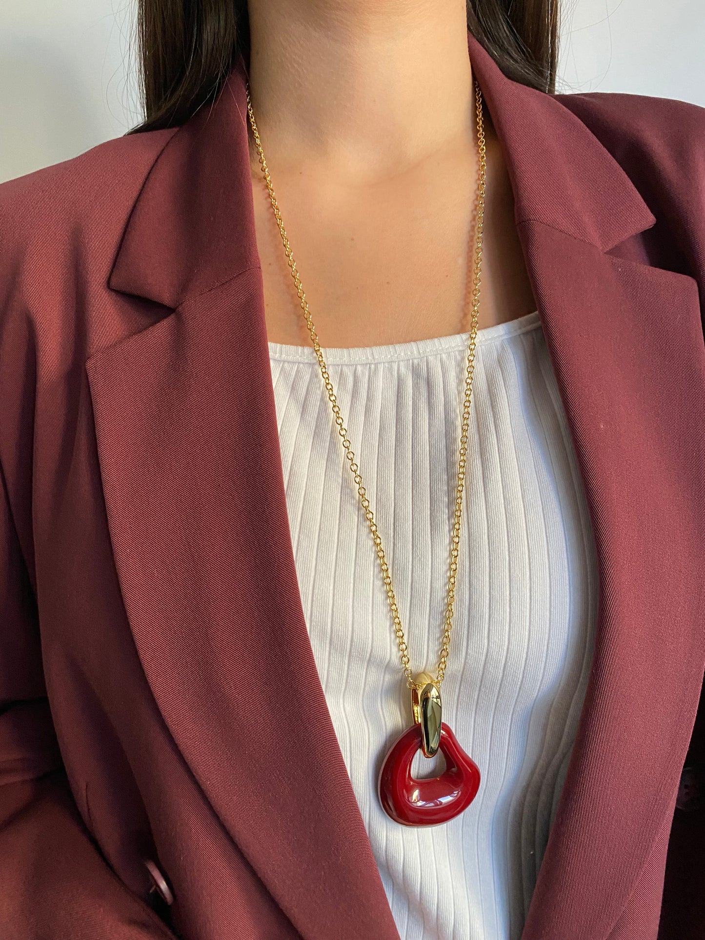 Colgante Carlota Burdeos PERTEGAZ