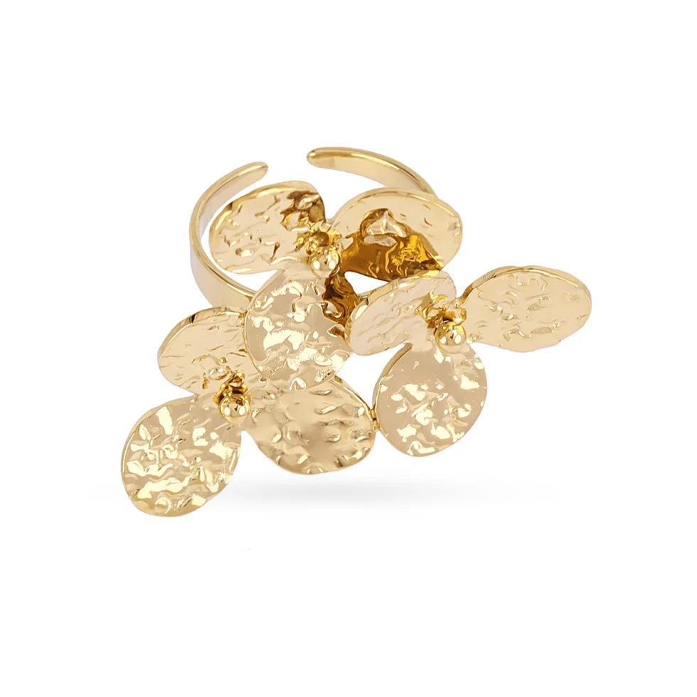 Anillo triple flor