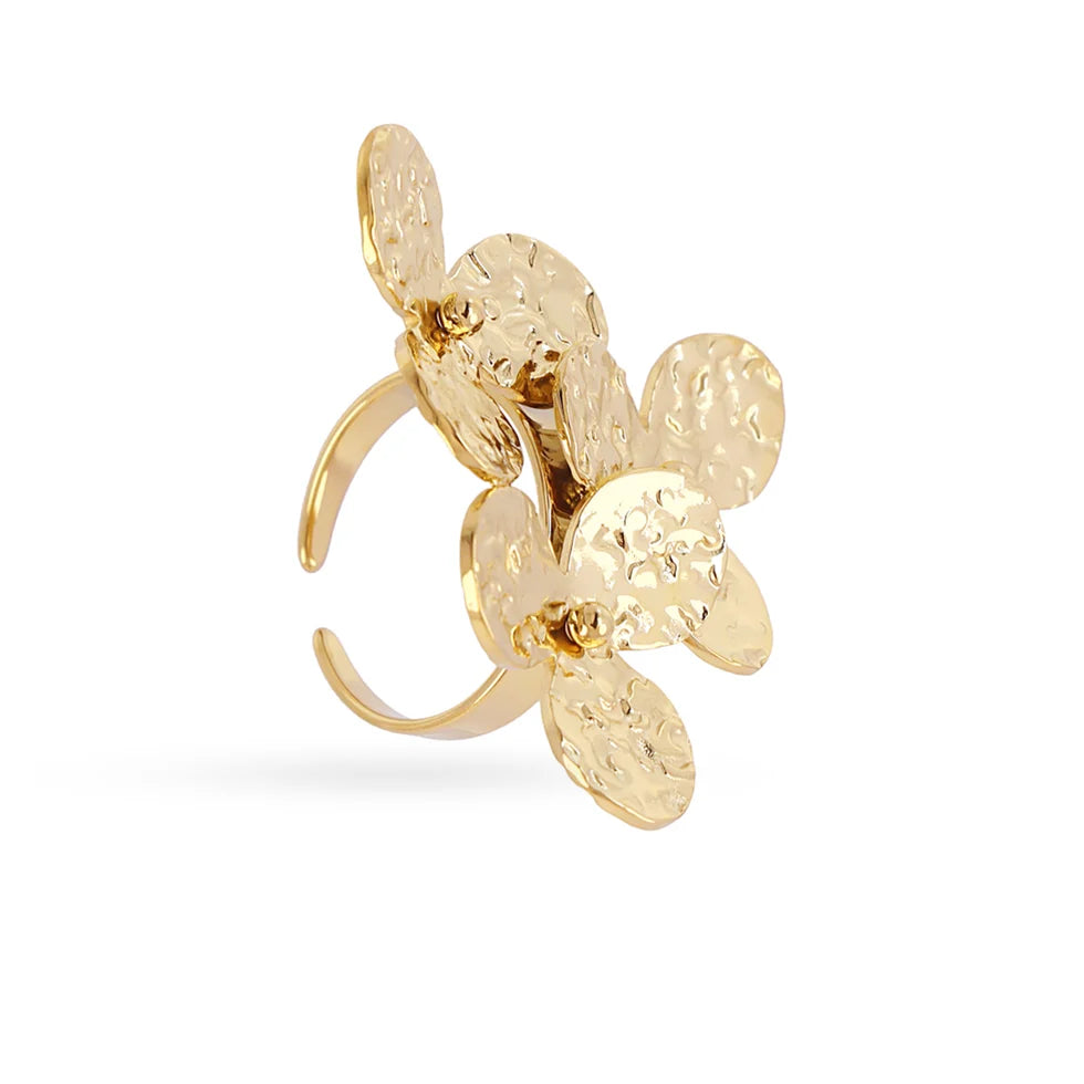 Anillo triple flor