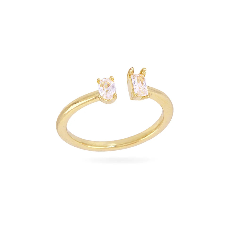 Anillo doble circonita
