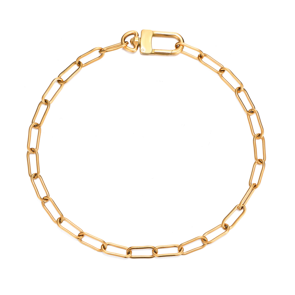 Collar acero eslabones