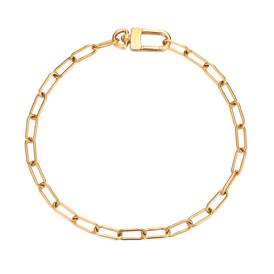 Collar acero eslabones