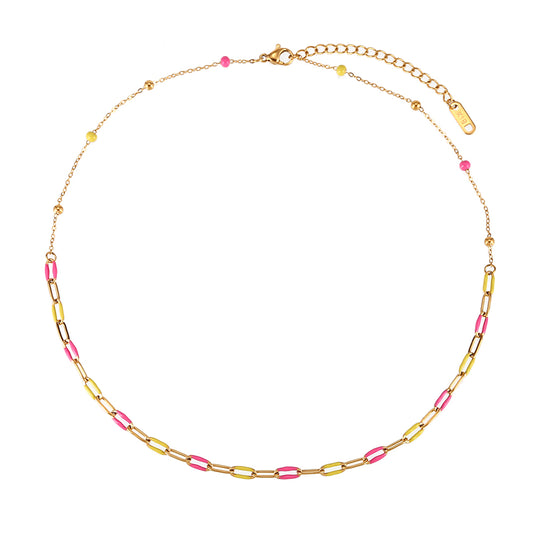Collar Eslabones y Bolas
