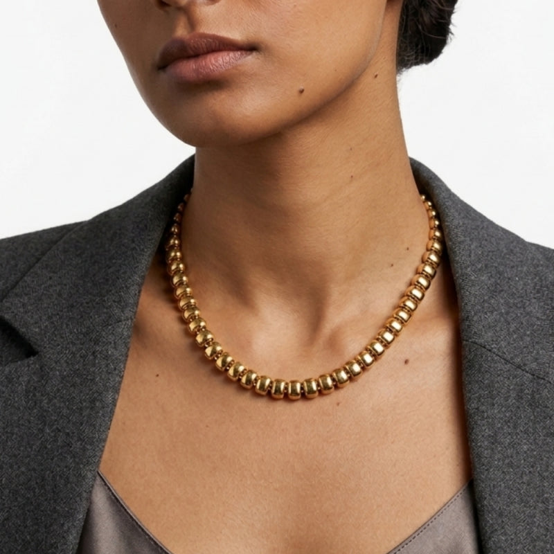 Collar liso acero