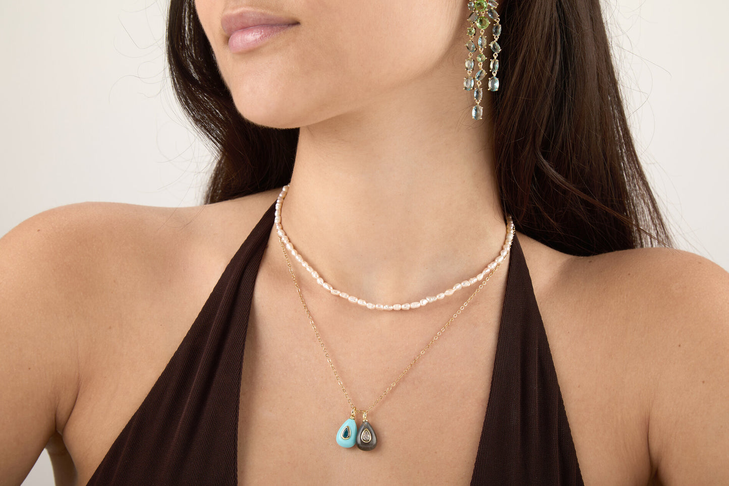 Collar Perlas Arroz