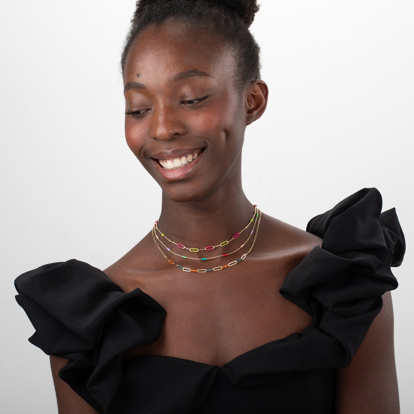 Collar eslabones esmalte