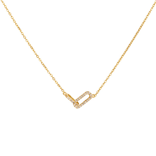 Collar Eslabones Circonita