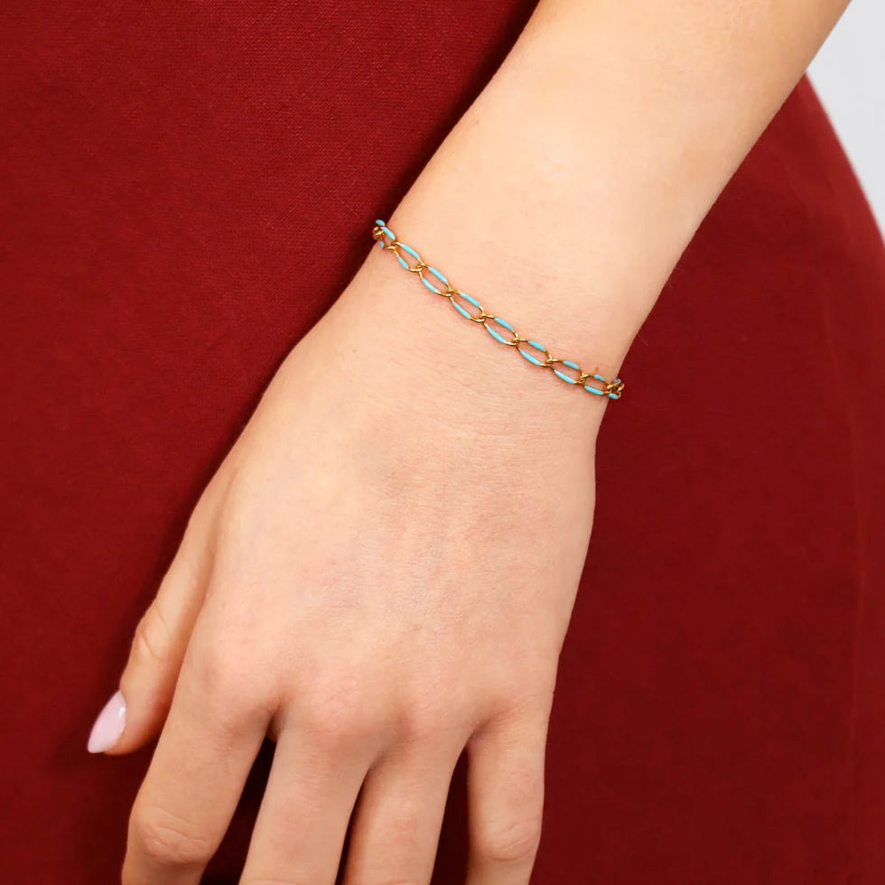 Pulsera eslabones esmalte