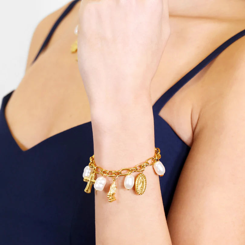 Pulsera Abalorios Religiosos