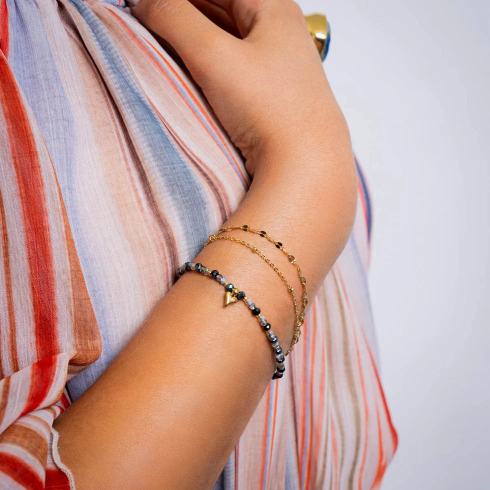 Pulsera triple corazón