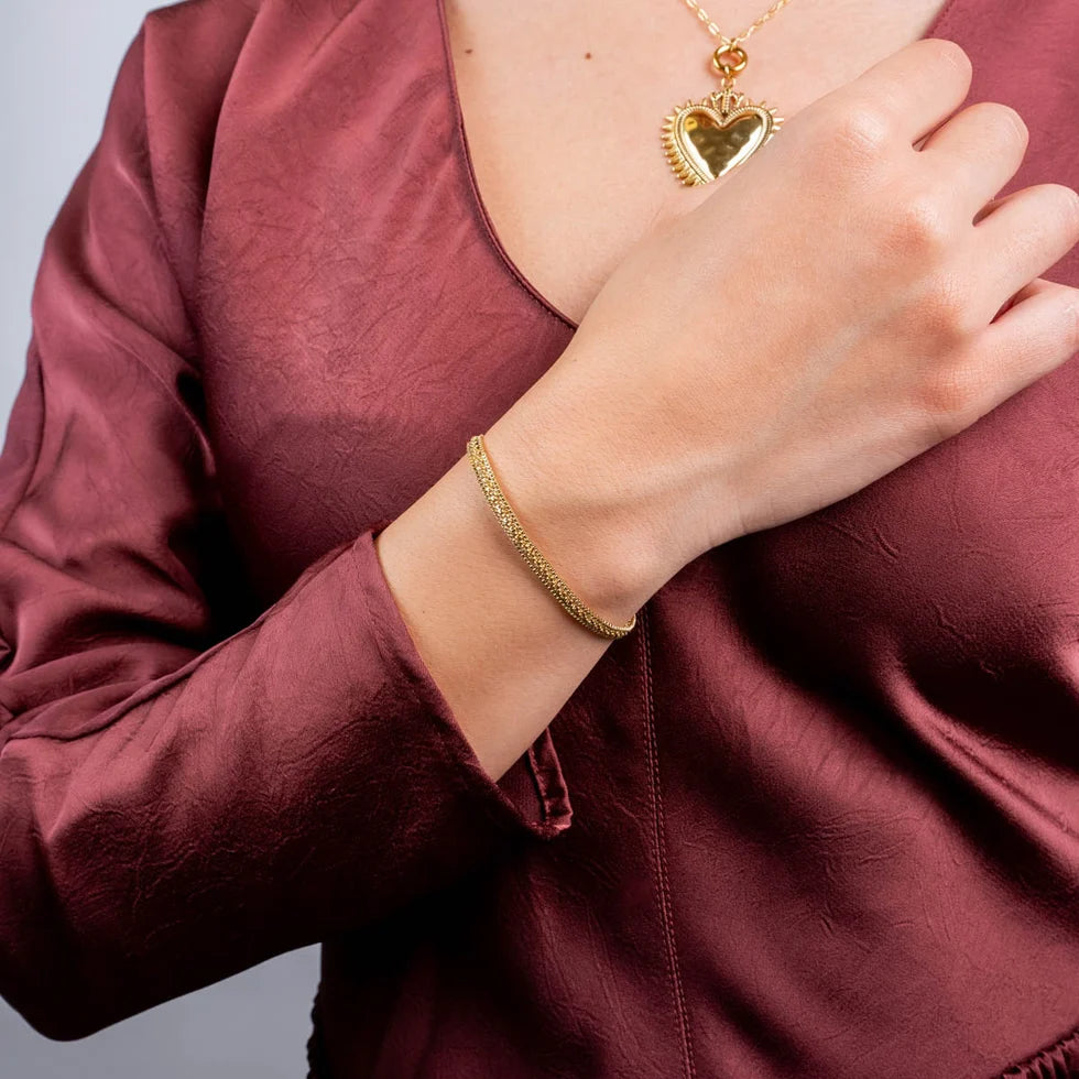 Pulsera cadena snake fina
