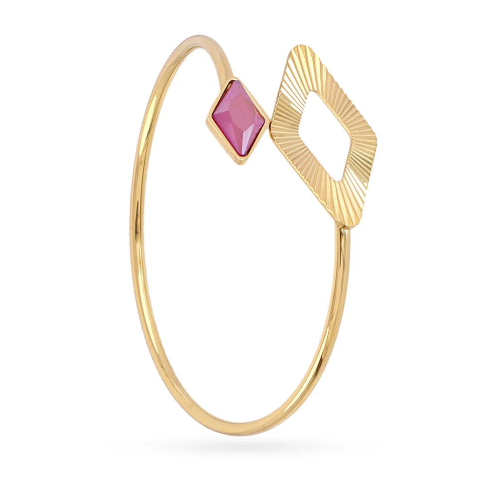 Brazalete piedra rosa