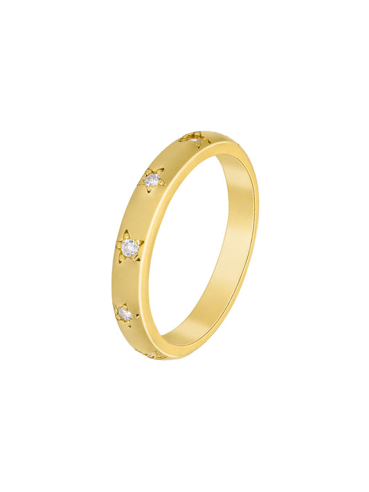 Anillo Liso Circonitas