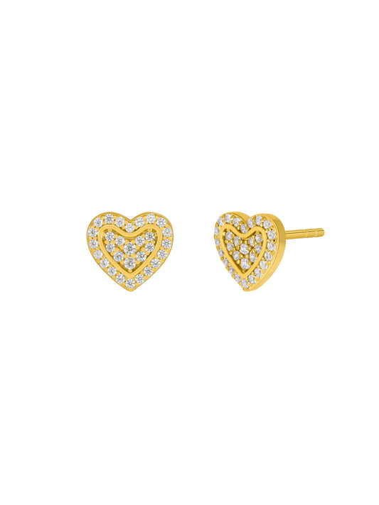Pendientes Corazón Circonitas
