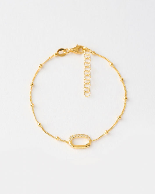 Pulsera ovalo circonitas