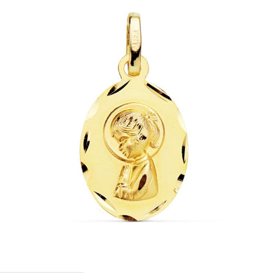 Medalla oro Virgen Niña