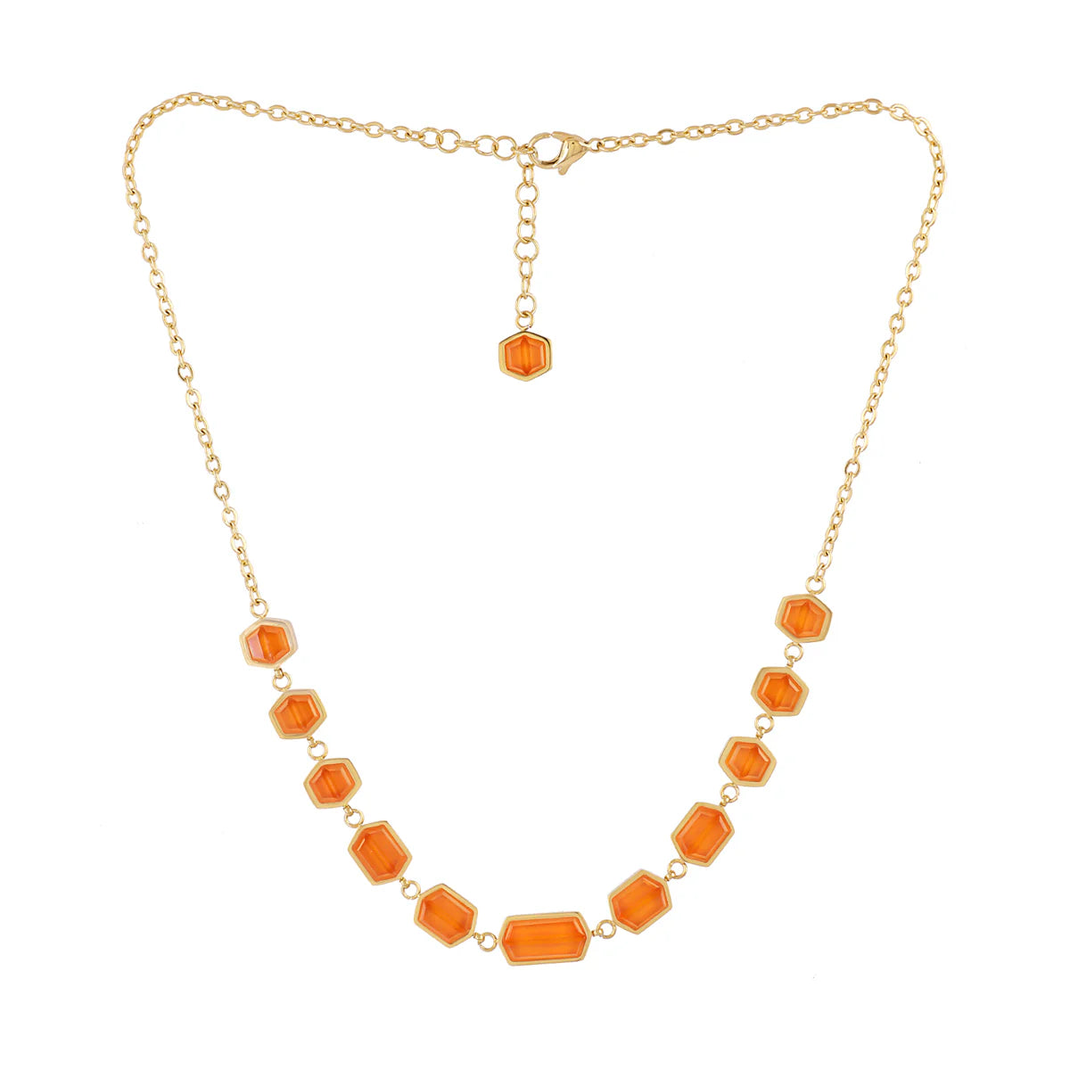 Collar Naranja Pixels