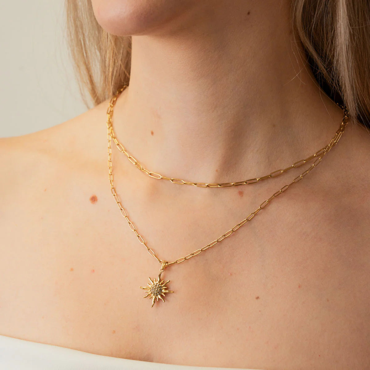 Collar Sol doble