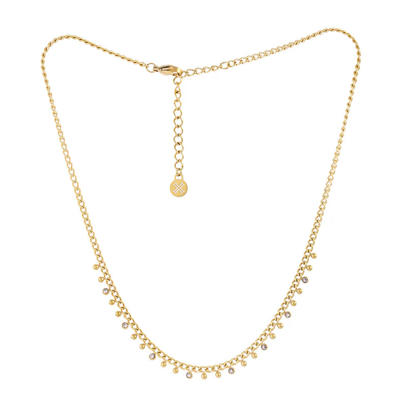 Collar Bolas y Circonitas