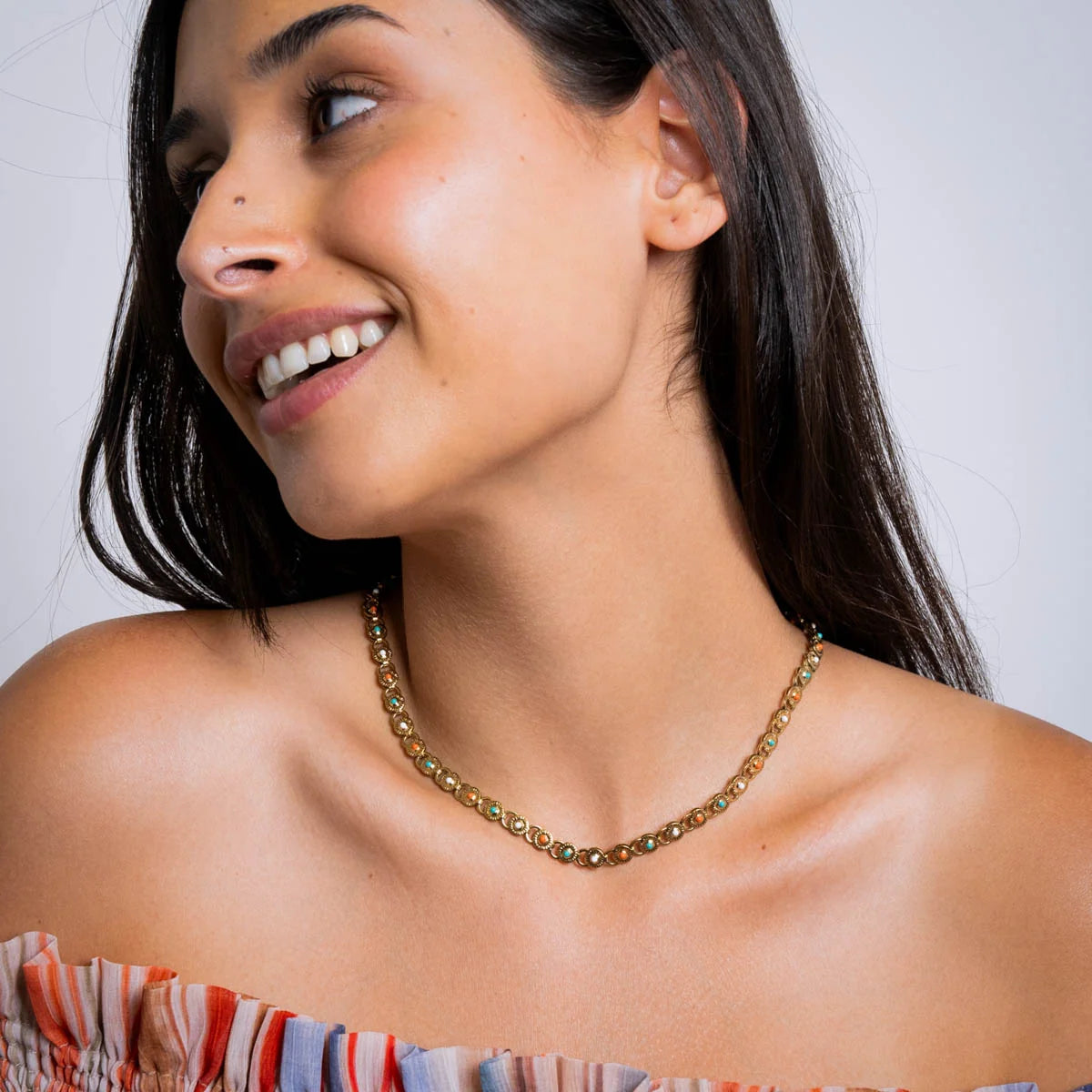 Collar medallones colores