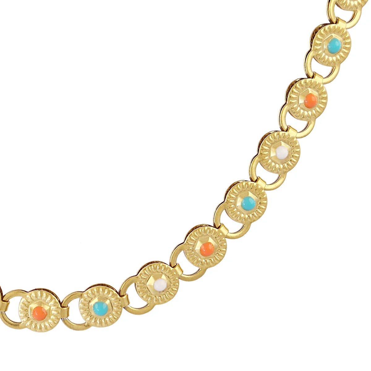 Collar medallones colores