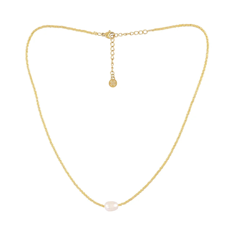 Collar perla con bolitas