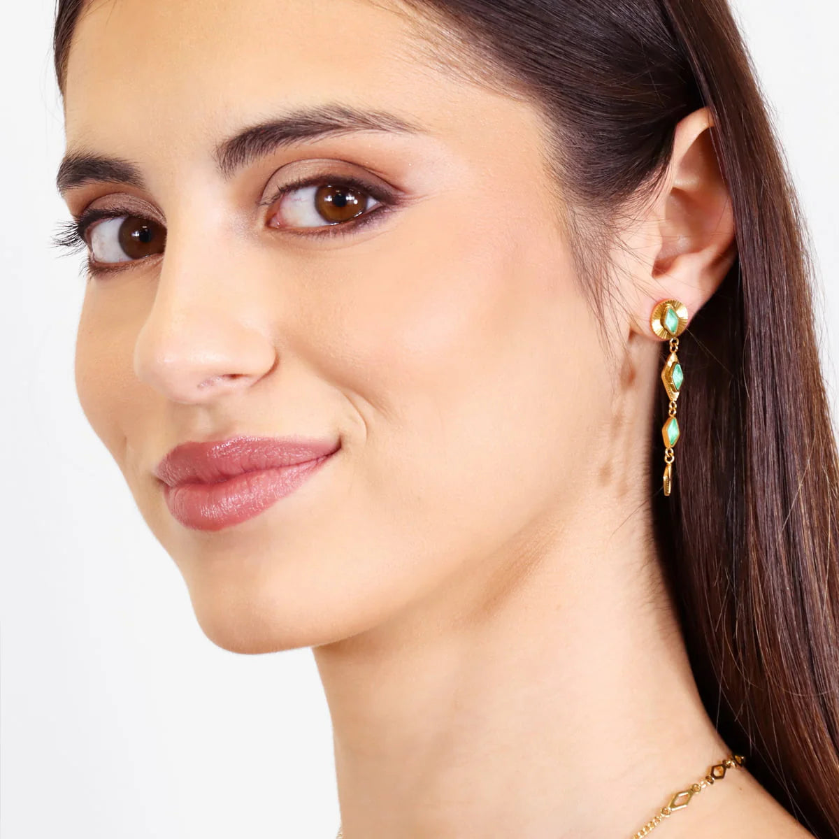 Pendientes Círculo y Rombos