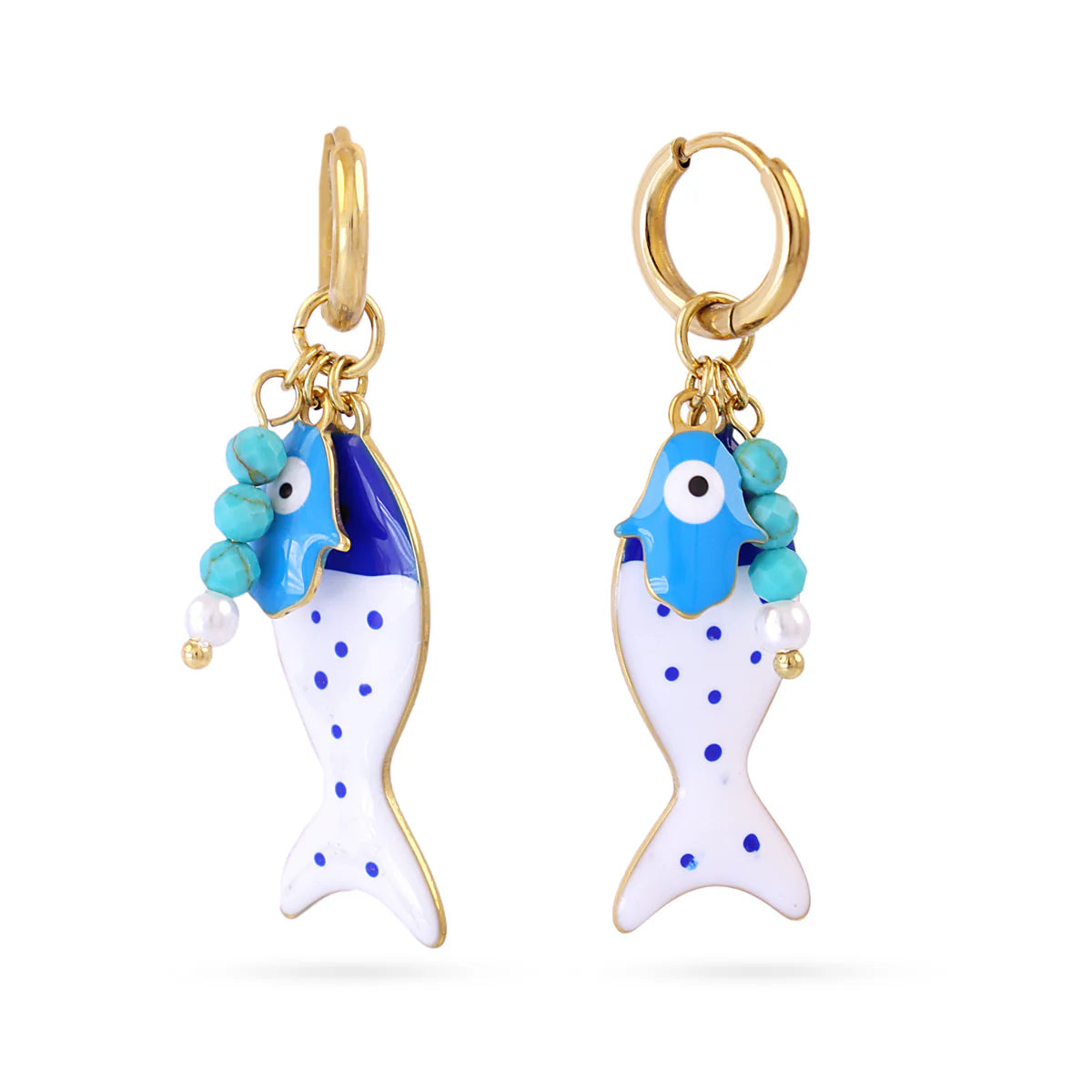 Pendientes Pez Azul
