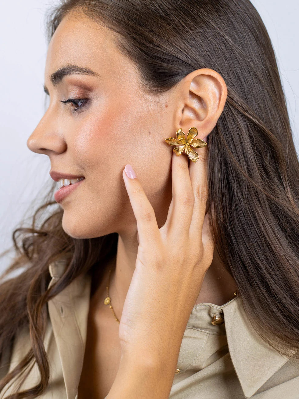 Pendientes flor