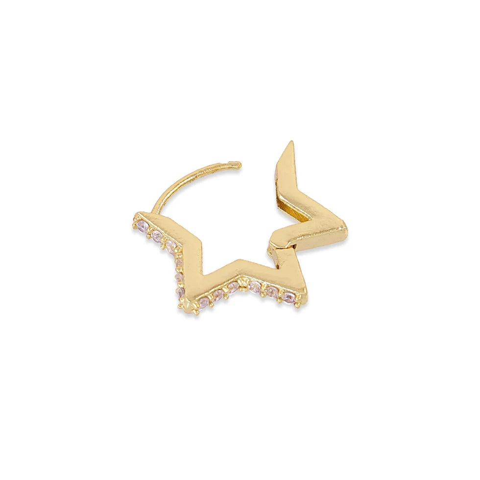 Piercing aro estrella circonitas