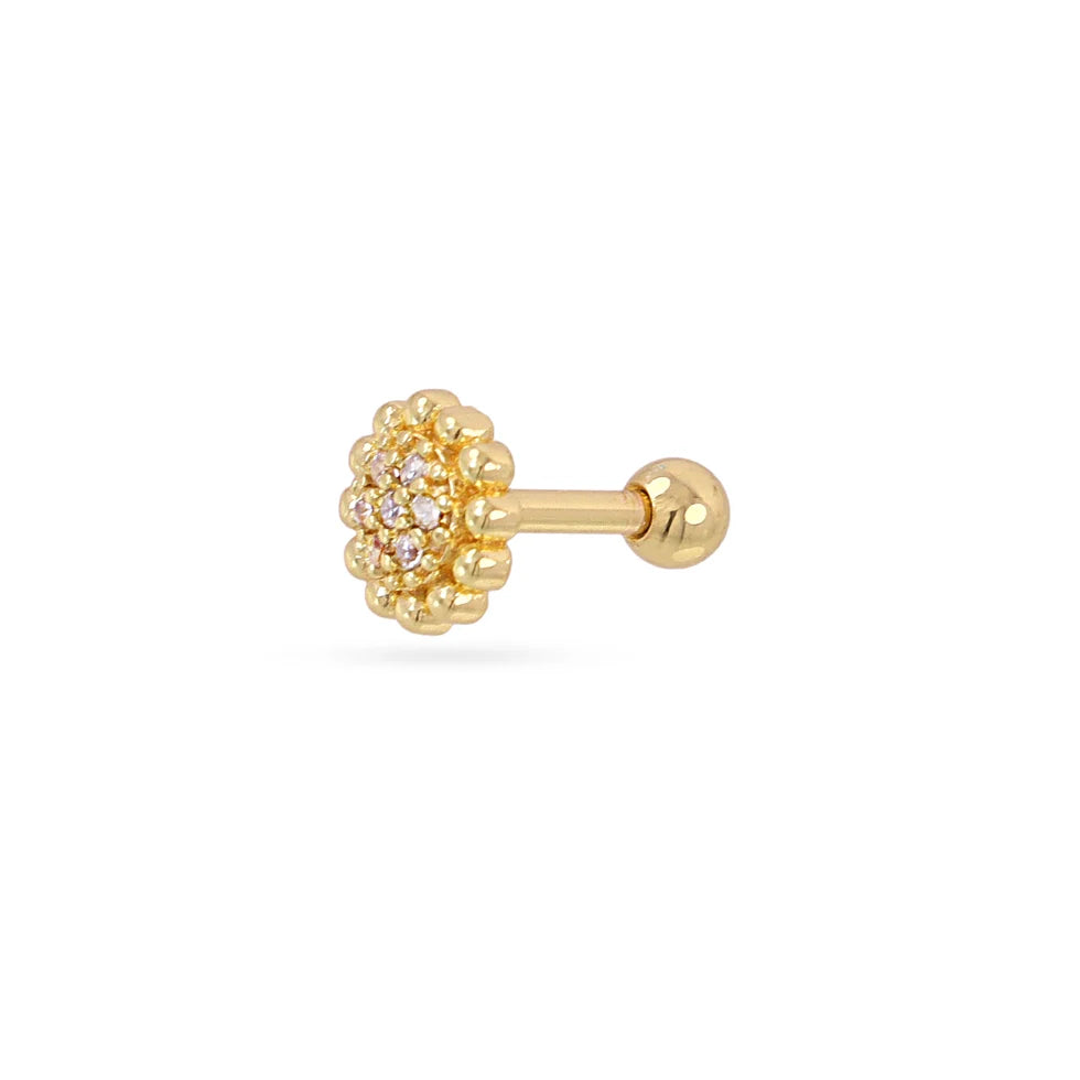 Piercing flor circonitas