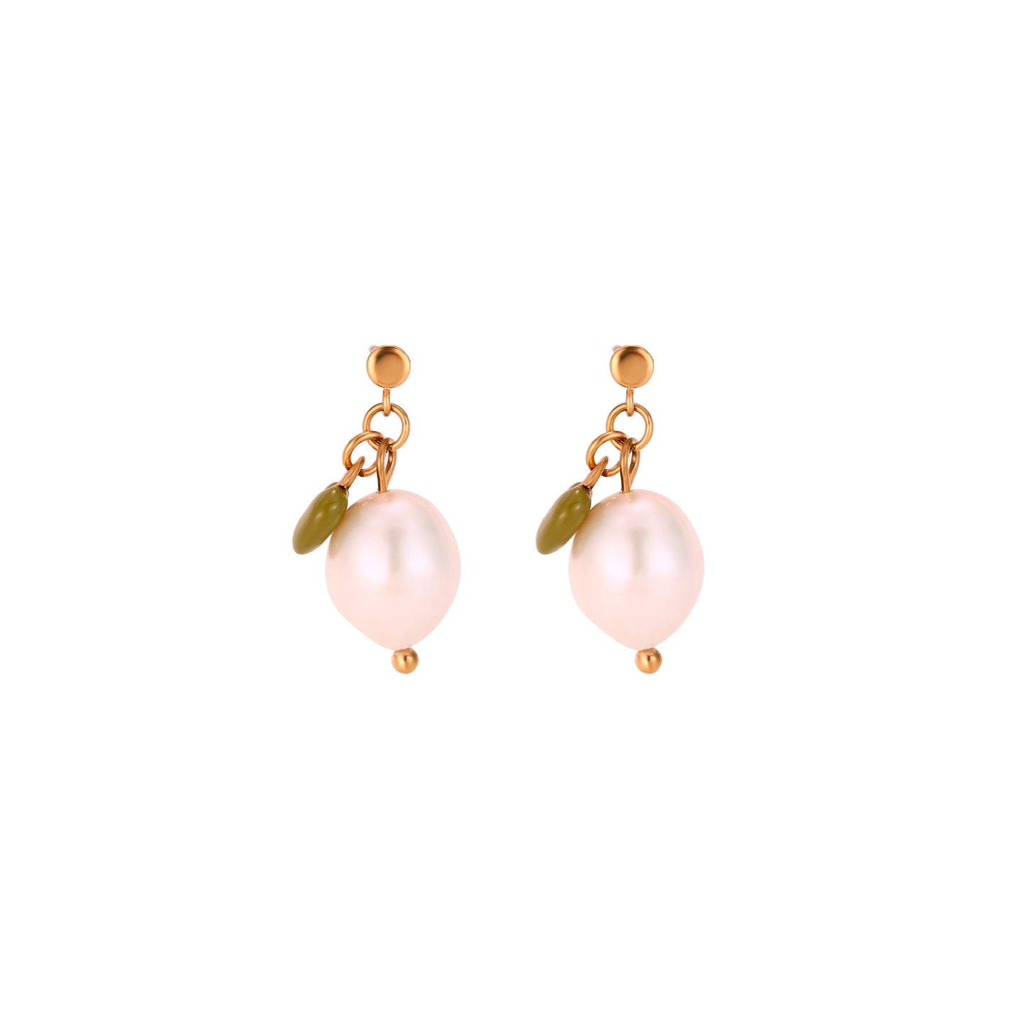 Pendientes Perla y corazón