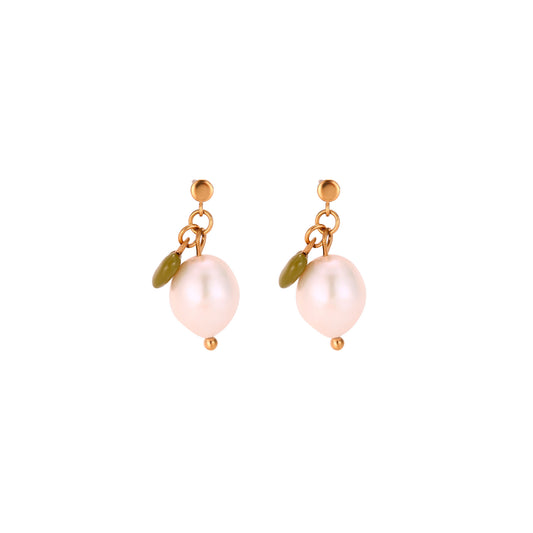 Pendientes Perla y corazón
