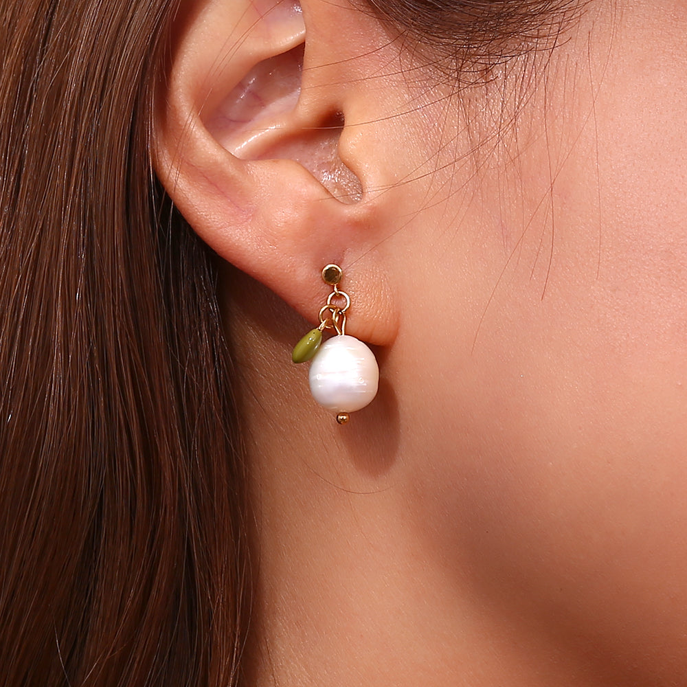 Pendientes Perla y corazón
