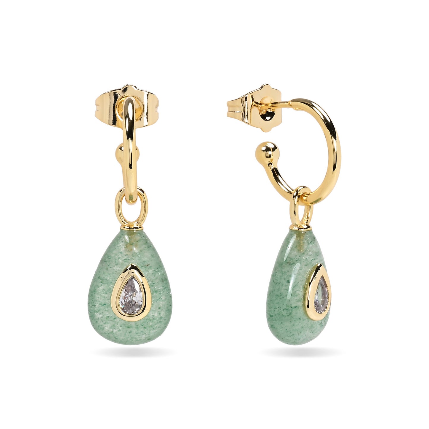 Pendientes Lágrima mineral