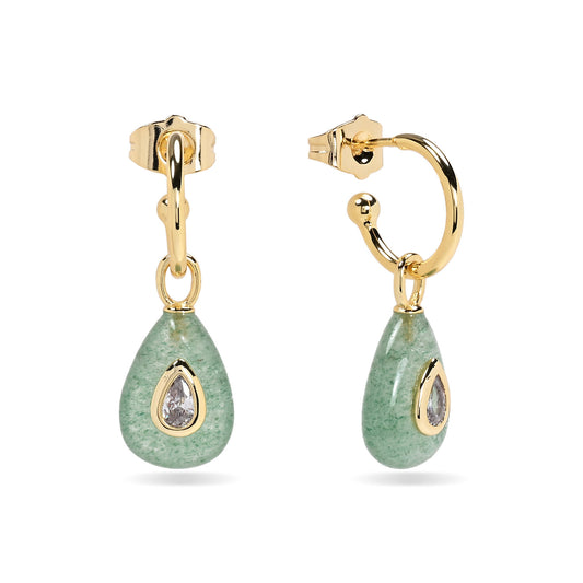 Pendientes Lágrima mineral
