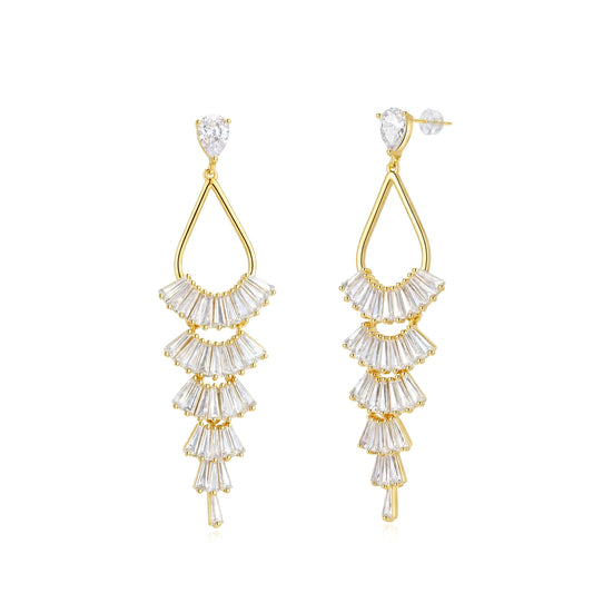 Pendientes Circonitas largos