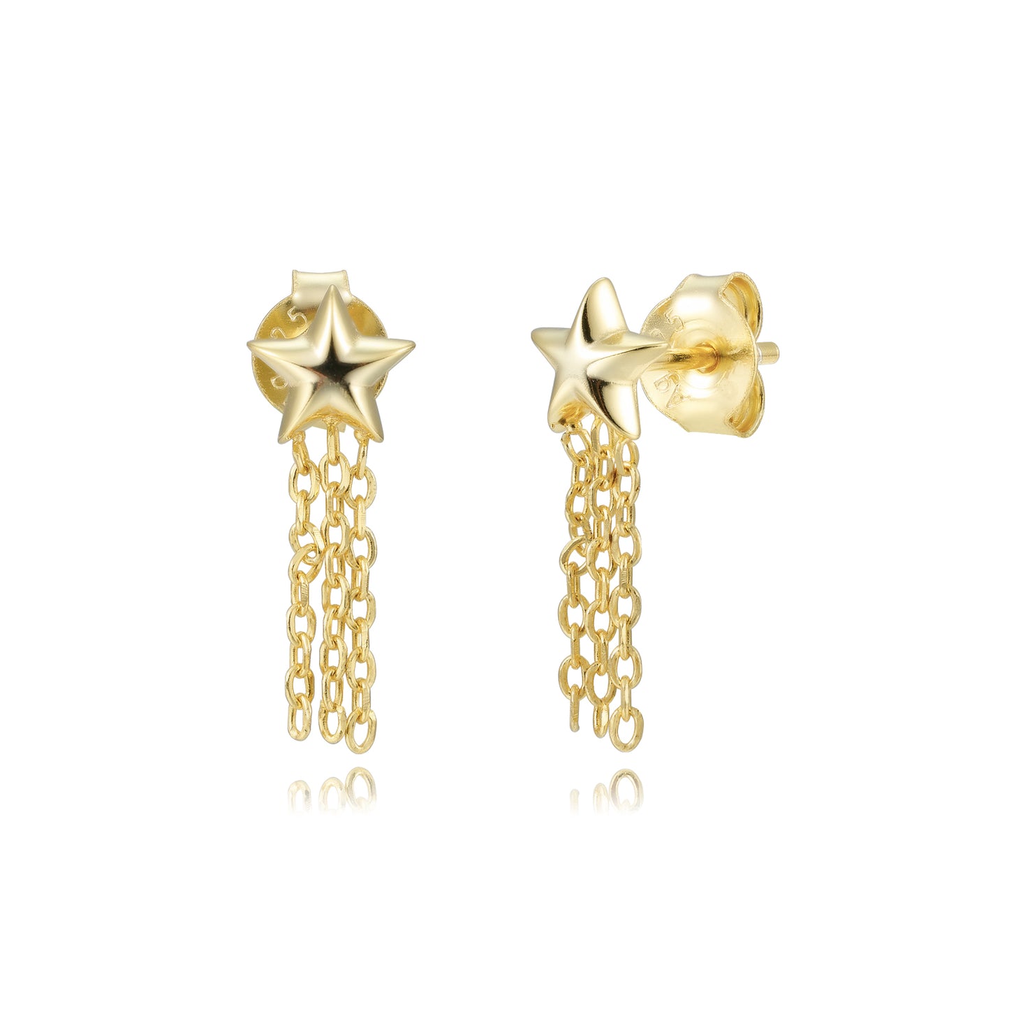 Piercing Estrella con cadenas
