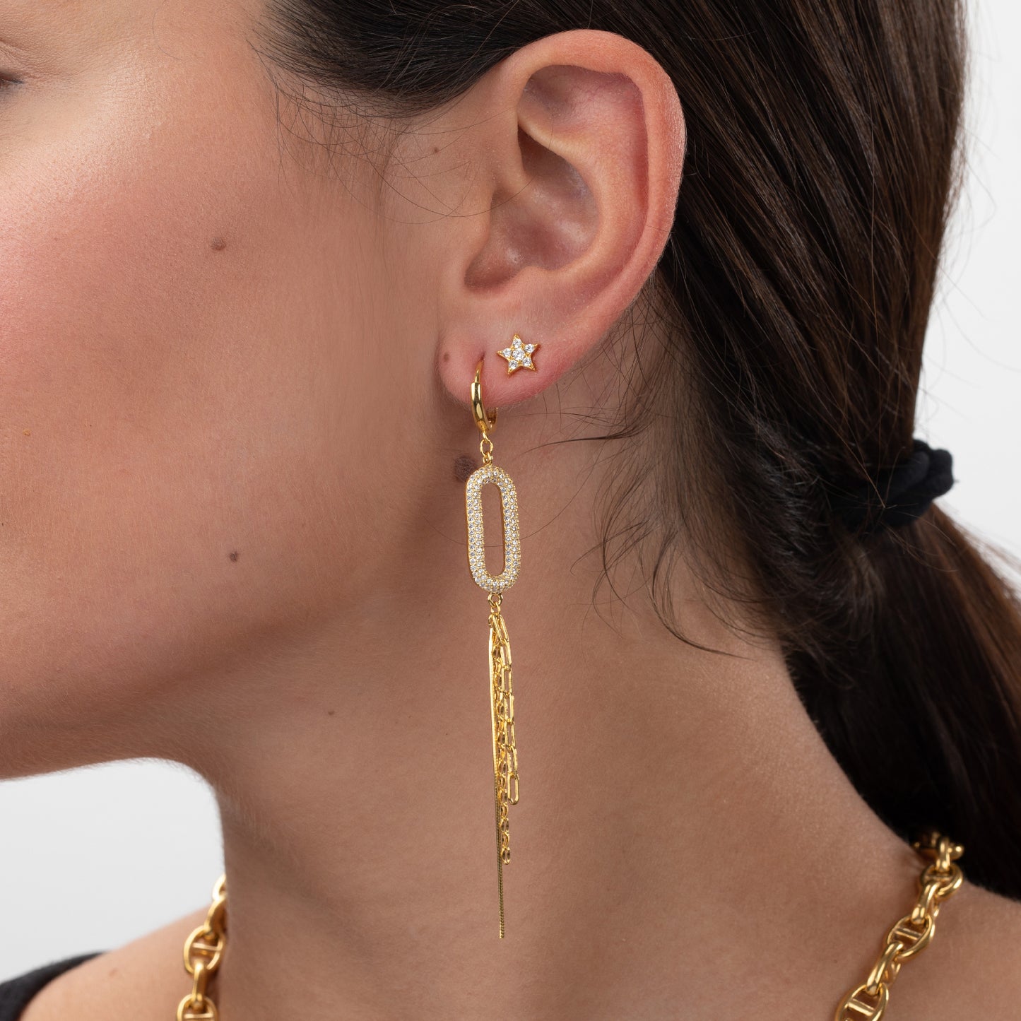 Pendientes Estrella Circonita