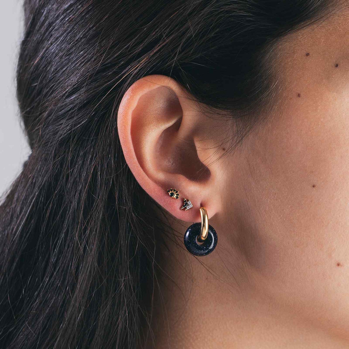 Pendientes Circonita Flor