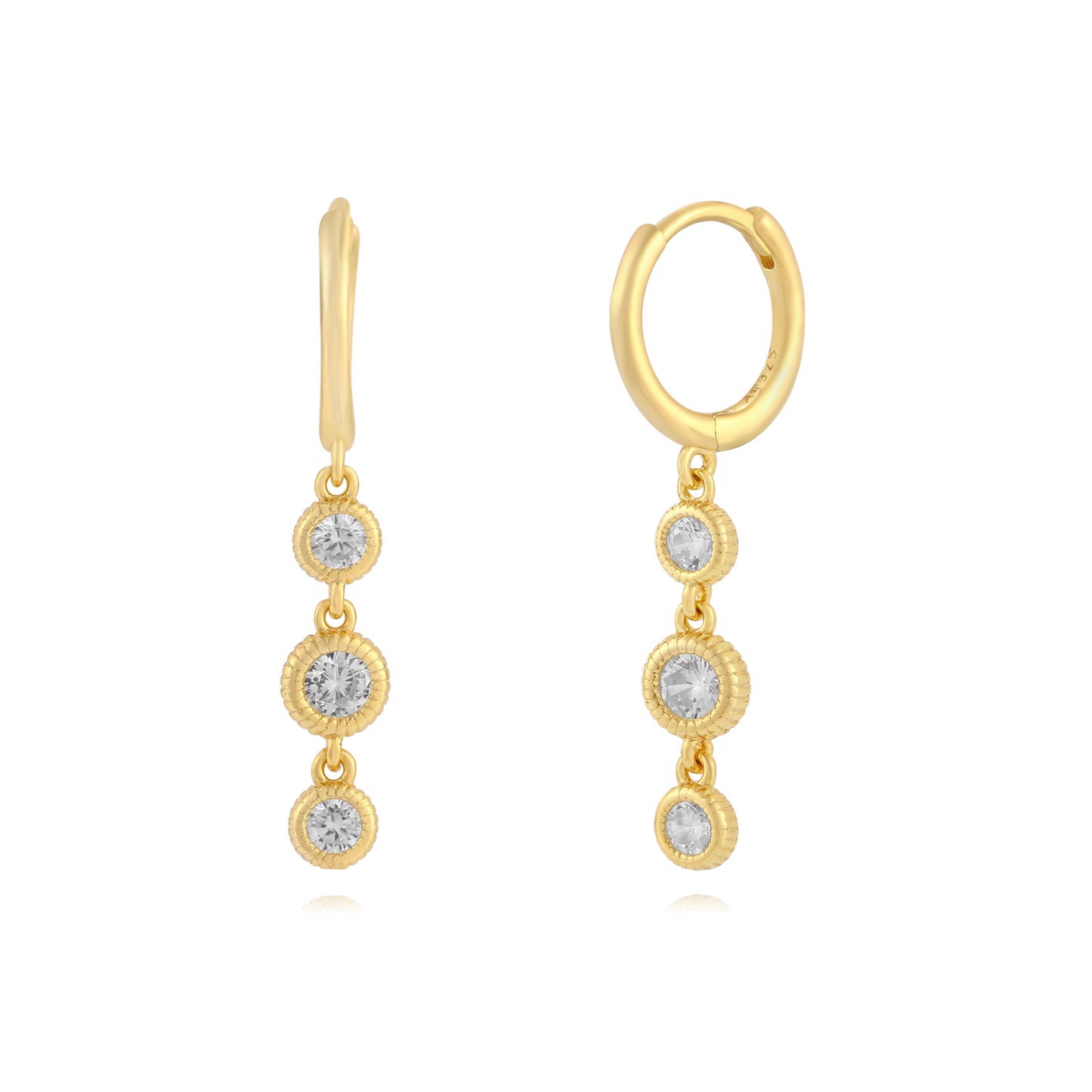Pendientes Tres Circonitas